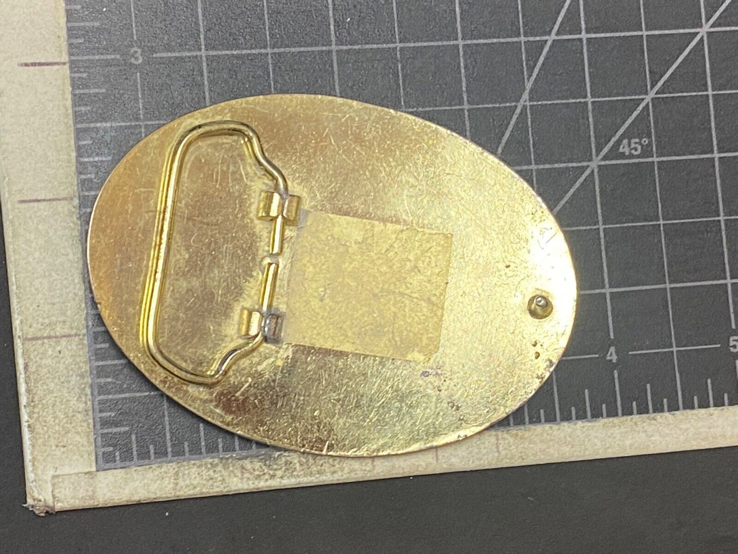 The Great State Of Texas - Lone Star, Flag-, USA Made Oval Western Belt Buckle