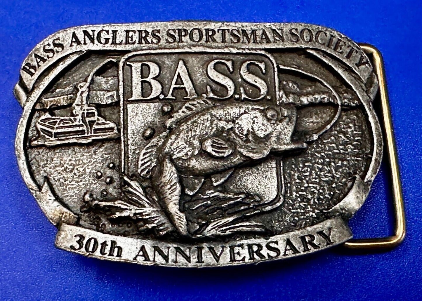 Bass Anglers Sportsman Society 30th Anniversary Club Belt Buckle