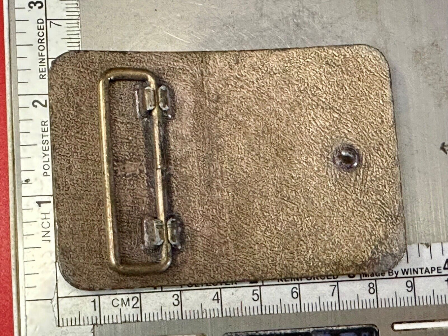 Vintage Arizona Downs Jockeys on Horses Racetrack vtg. Brass Tone Belt Buckle
