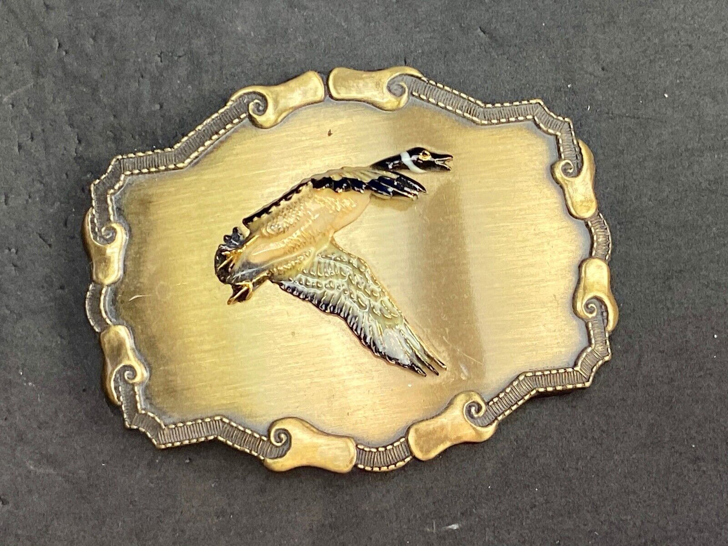 Vintage American Eagle? Grouse? Belt Buckle by Raintree Buckles & Jewelry Inc