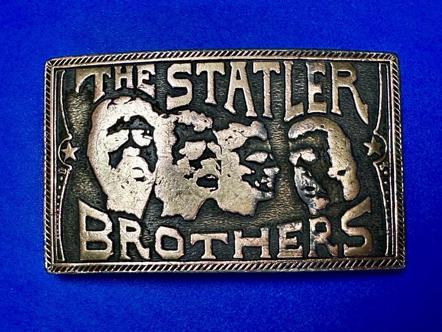 The Statler Brothers Music Band Group - Jim Watson Vintage 1974 Belt Buckle