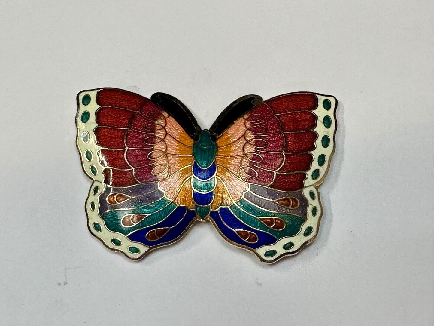 Beautiful India Inspired colorful butterfly shaped belt slide scarf clip