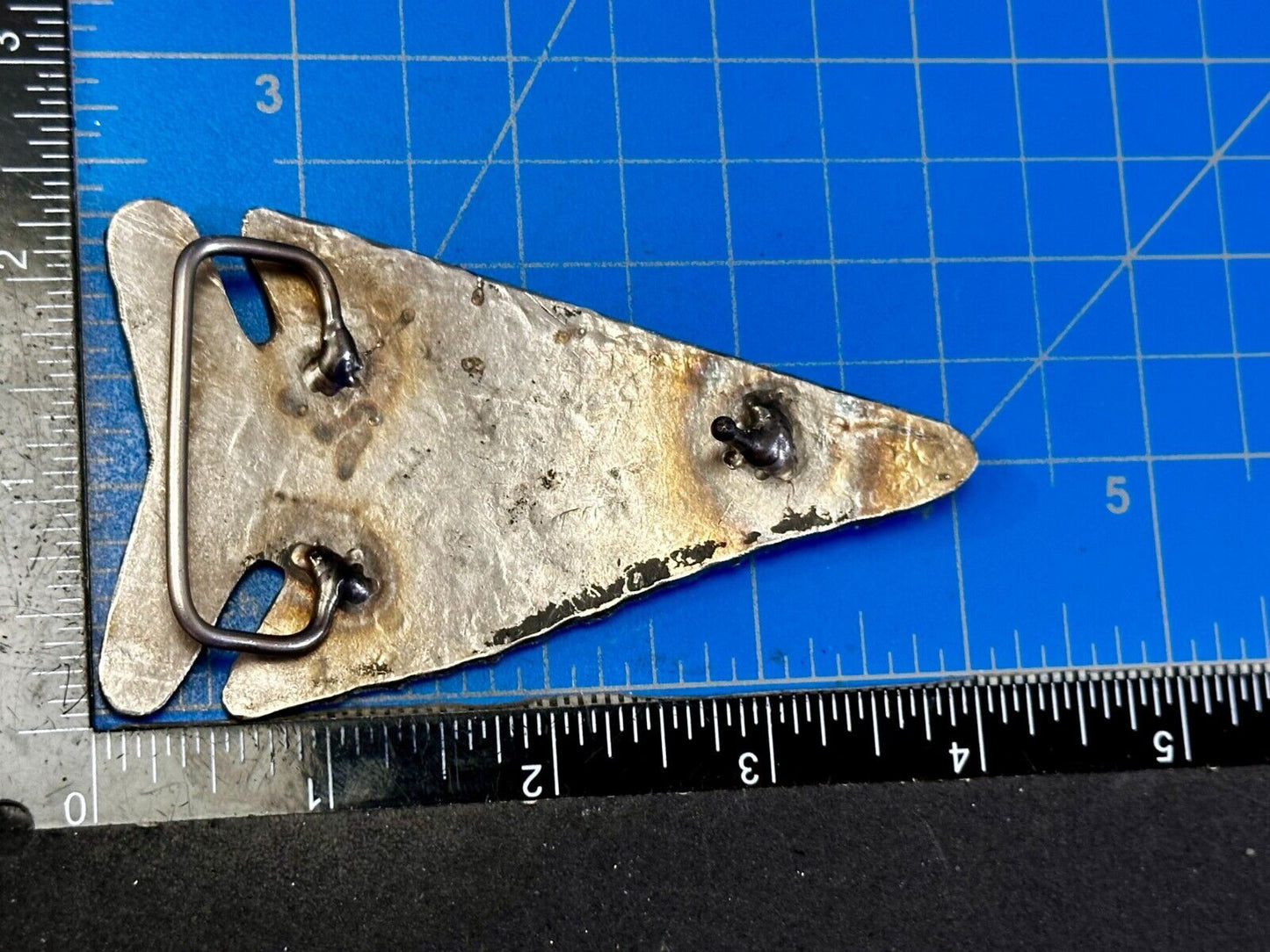 Arrow Head Textured Artisan Cast Made Native Indian Art Figural Belt Buckle