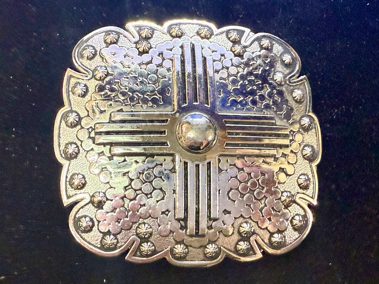 Artisan? Engraved Silver Color Western Framed Belt Buckle for 3/4" Belt