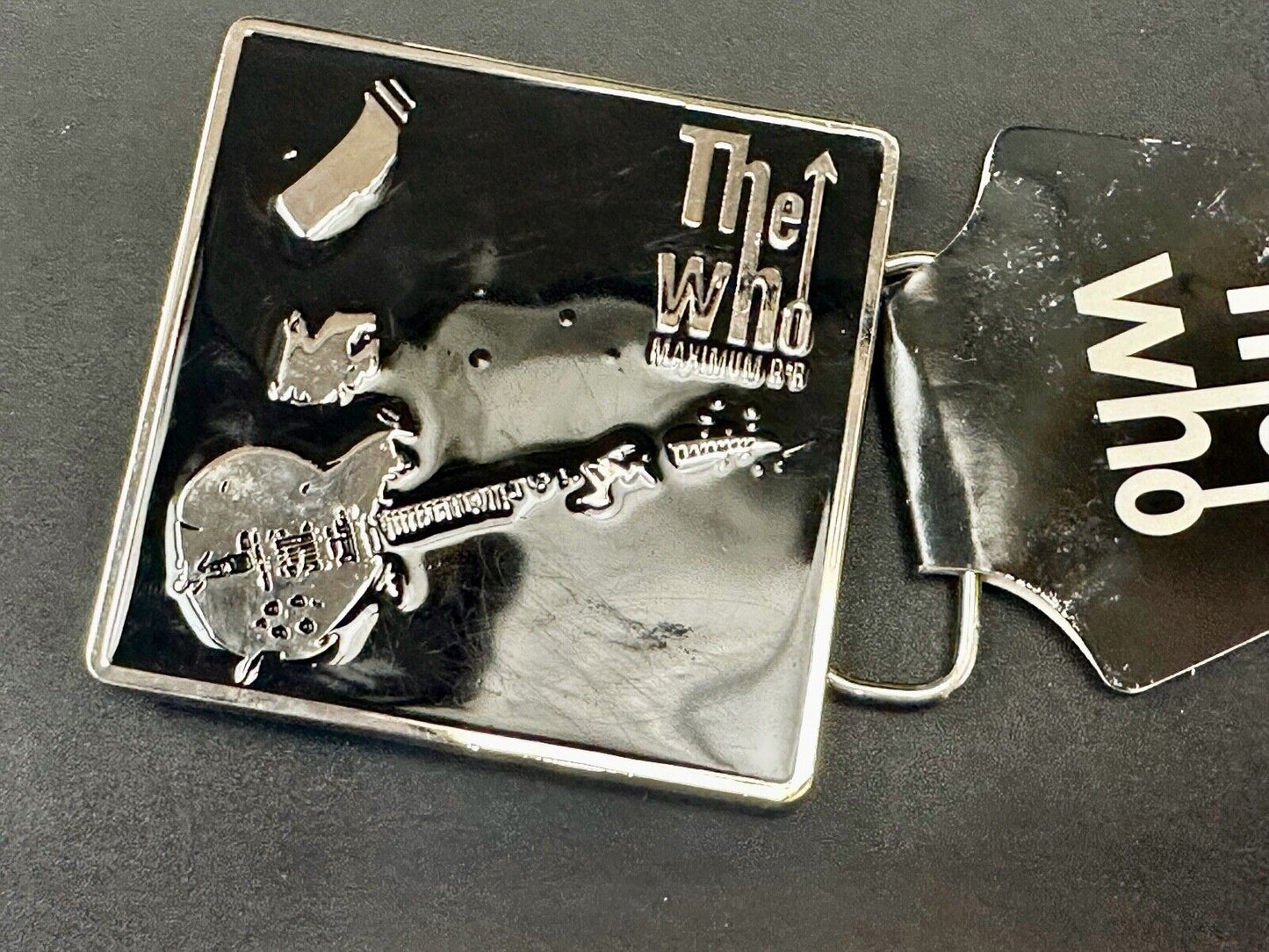 The Who - Maximum RnR Music Band Guitar Player 2005 Bravado Merch Belt Buckle