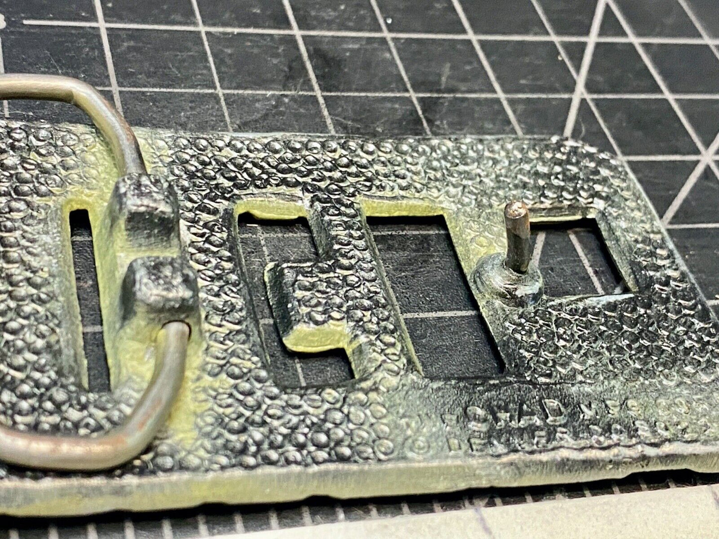 Vintage Glenn Name Block Letter Belt Buckle By The Chad Mfg. Denver Co