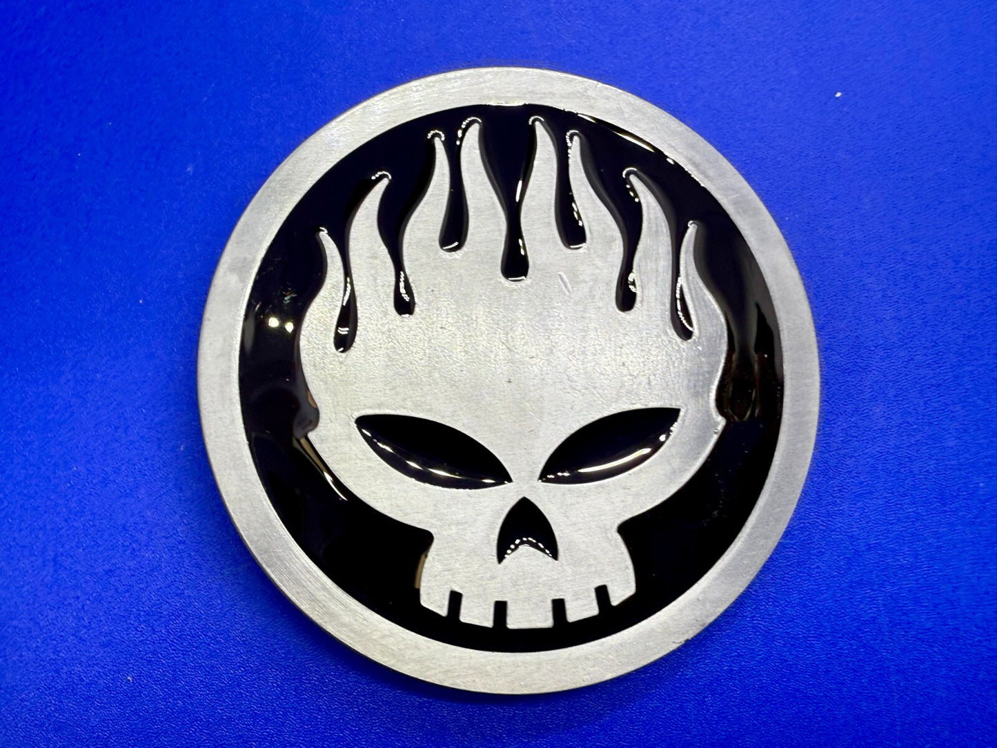 The Offspring Manic Subsidal Skull Album Tour Punk Rock Band Belt Buckle