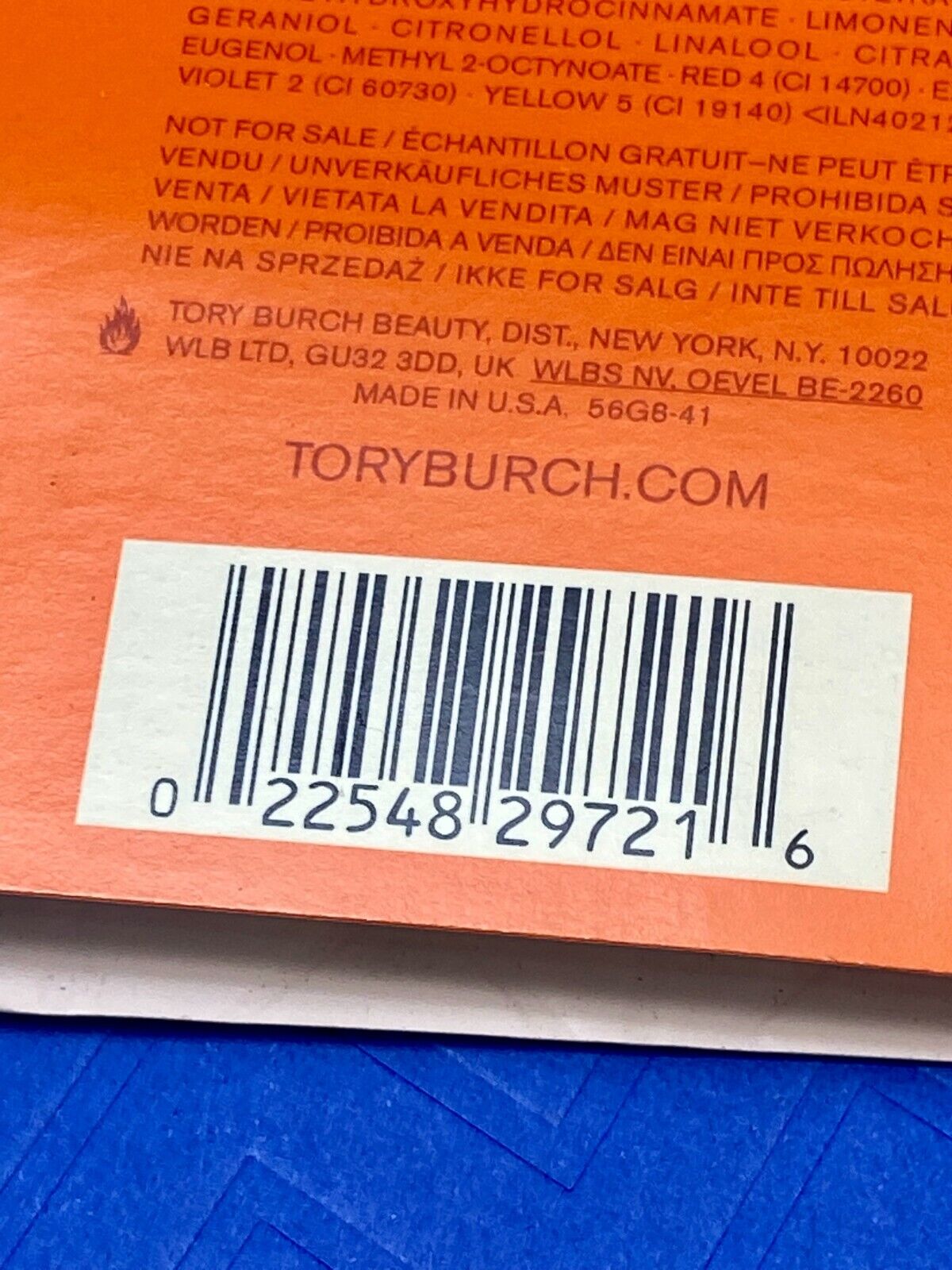 Tory Burch My First Fragrance Eau De Parfum Sample Spray .05 Fl Oz/1.5 Ml