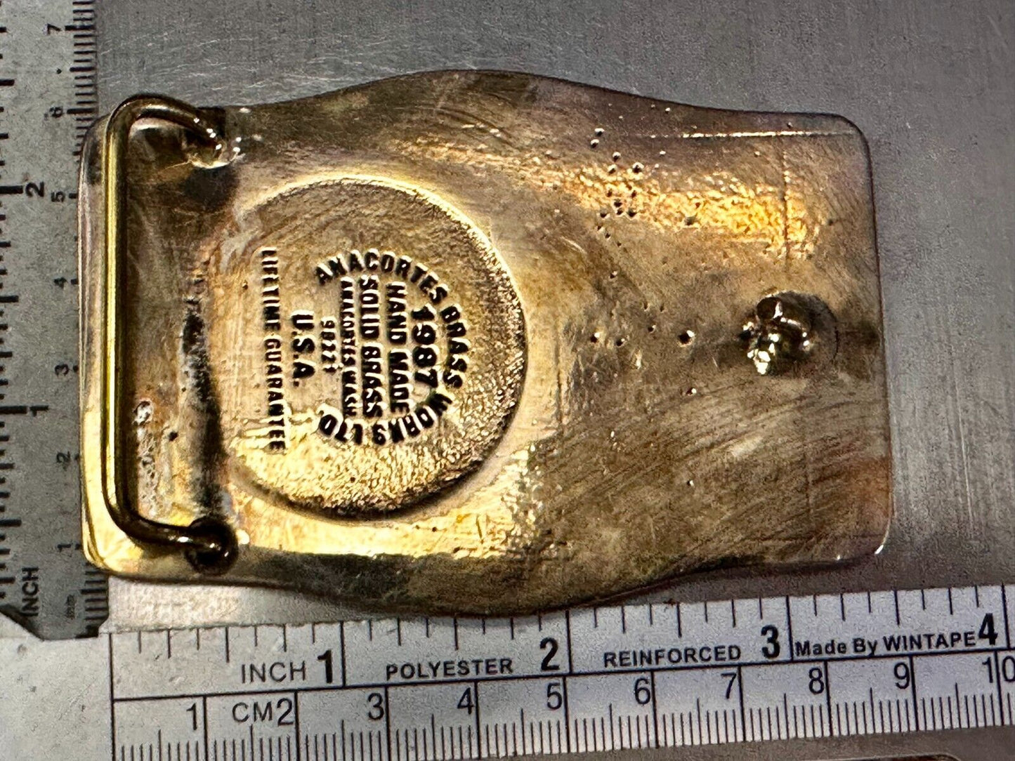AWPPW Guard Well The Democratic Rights of Your Members Paper Union Belt Buckle