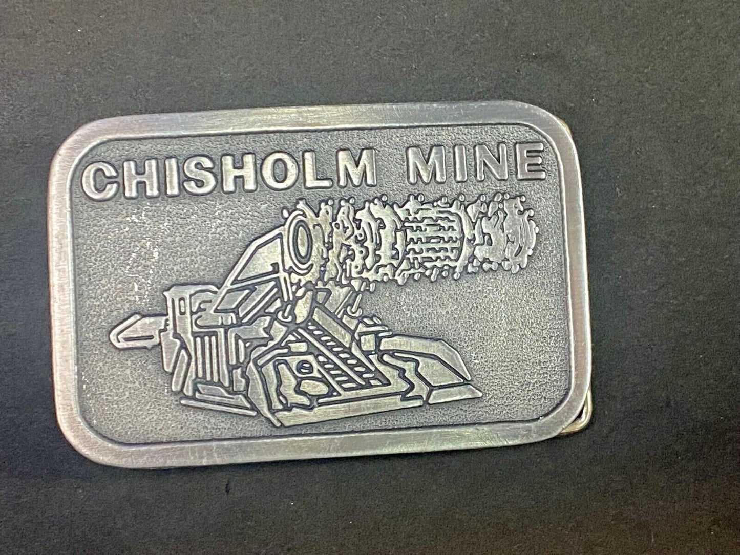 Vintage Belt Buckle Minnesota Chisholm, Mn Iron Mine - Museum Of Mining