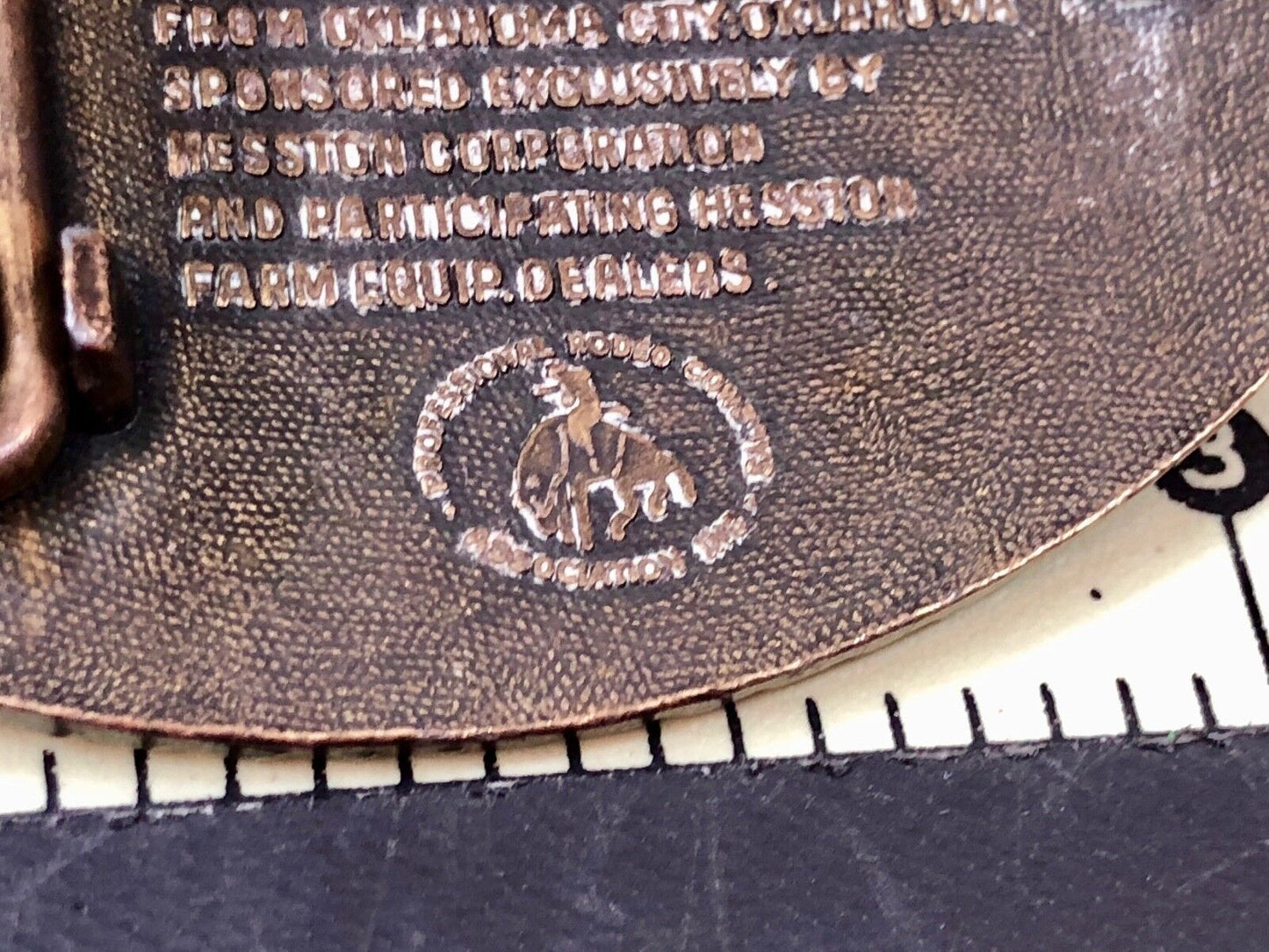 1981 Western Belt Buckle NFR Hesston National Final Rodeo Cowboy Award