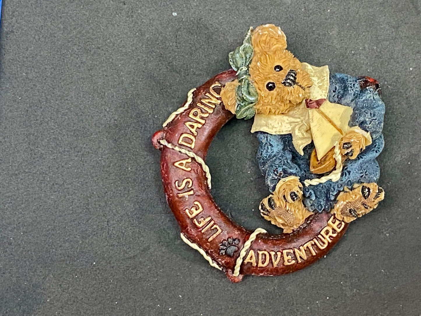 Adorable Teddy Bear Life is a Daring Adventure Brooch Pin
