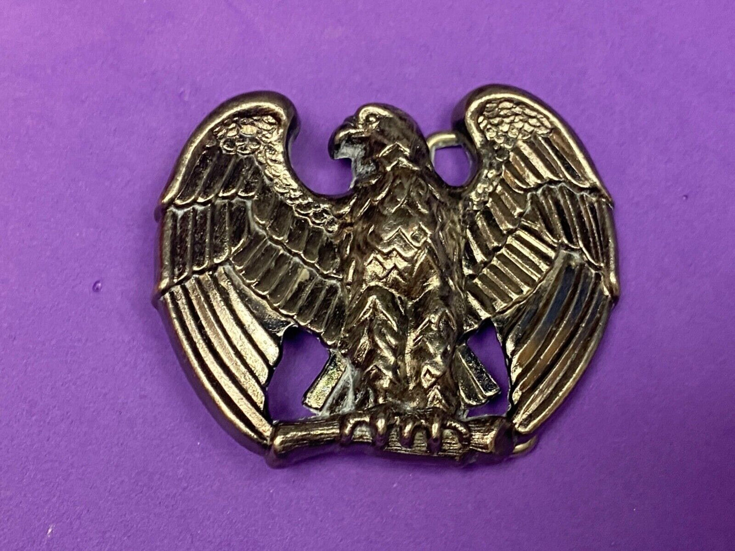 2.5" Belt Buckle Eagle Silver Metal Avon Spread Wings 3D Raptors Birds