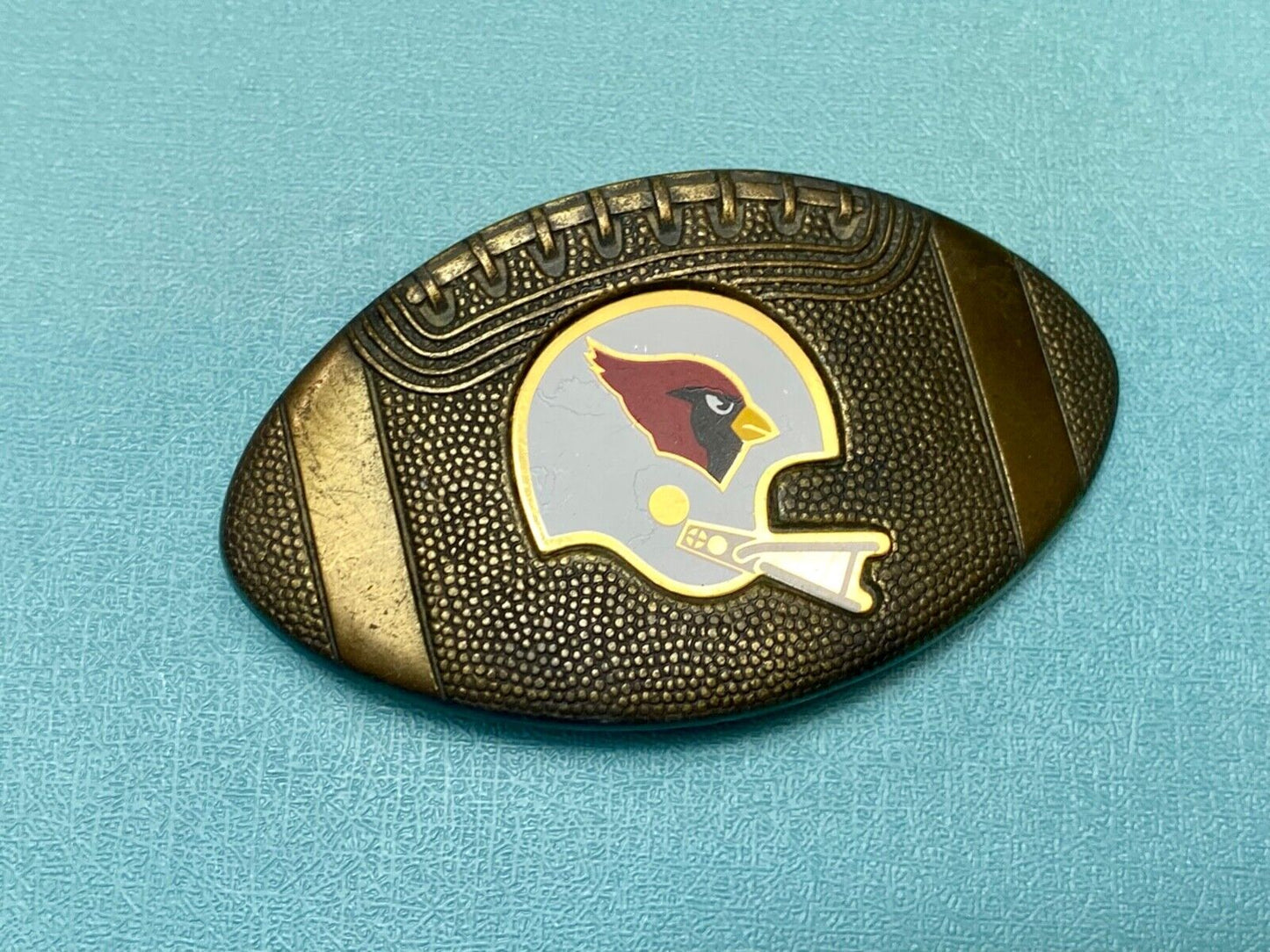 Vintage 1979 Arizona Cardinals Football team Belt Buckle VINTAGE NFL Properties
