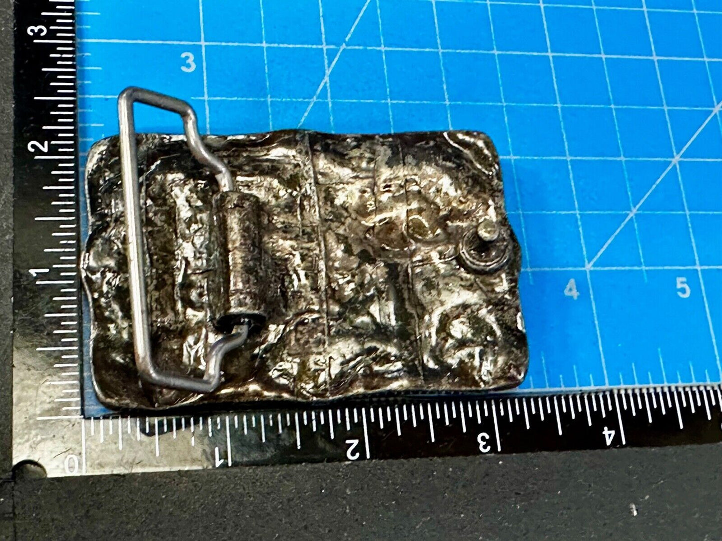 Bighorn Ram Mountain Goat Sheep Wildlife Scene Vintage Hand Cast? Belt Buckle