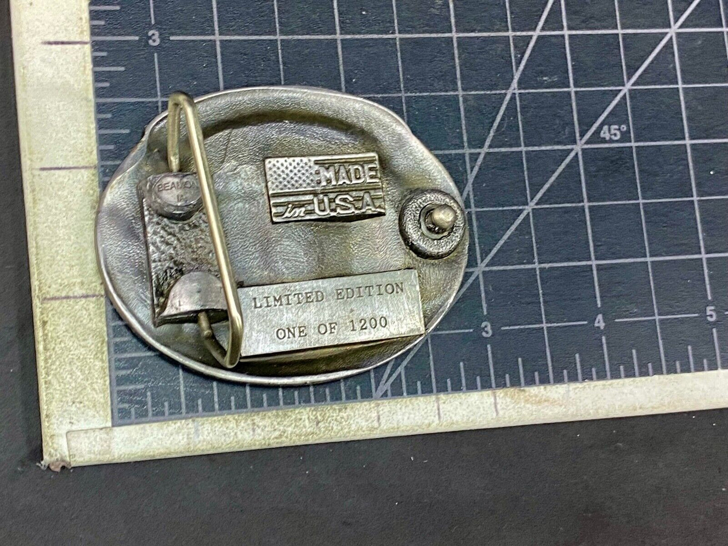 Beaman Co-Op 50Th Anniversary Iowa Feed Grain Farming Agriculture Belt Buckle