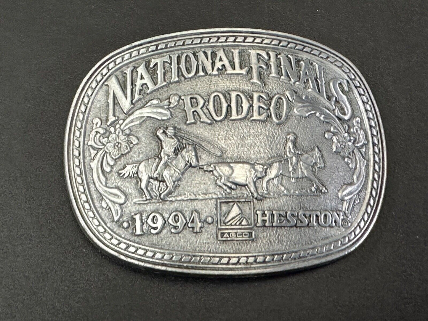 1994 Adult Sized NFR National Finals Rodeo ADM belt buckle