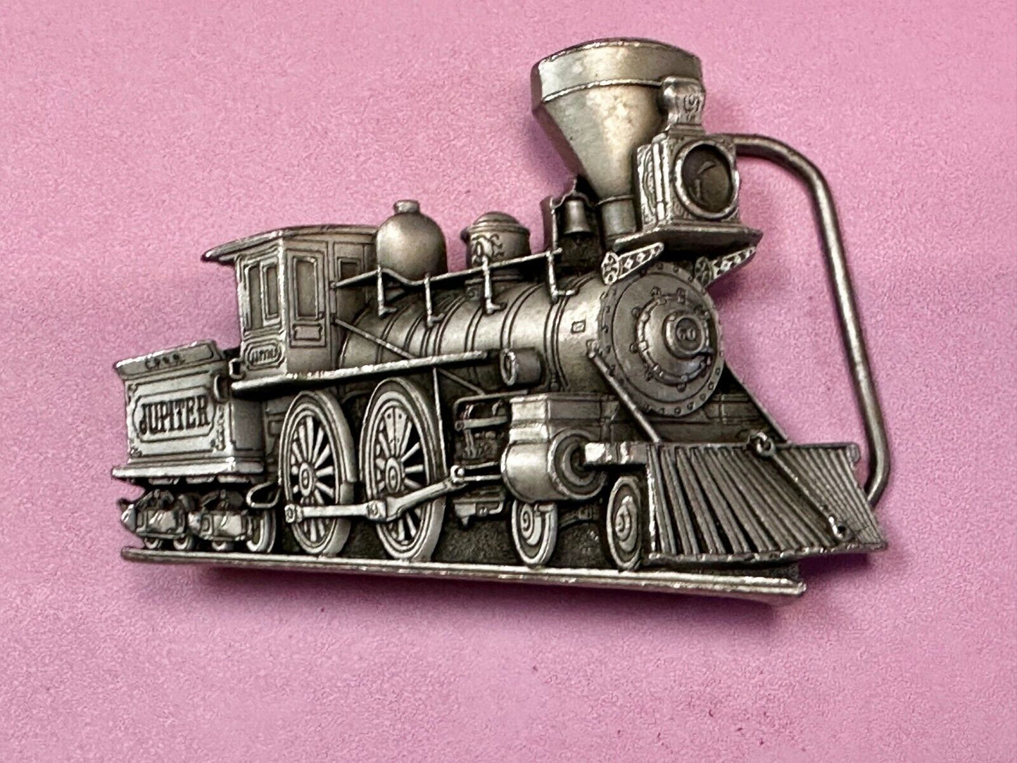 Train Locomotive Steam Engine RailRoad 1986 Great American Products Belt Buckle