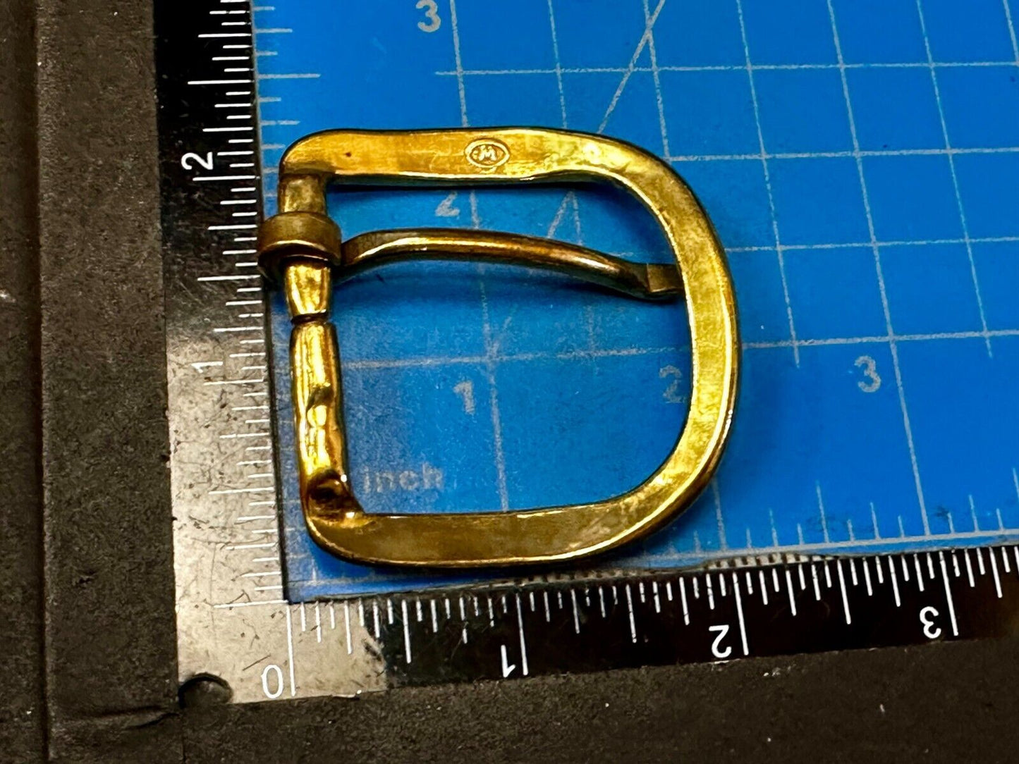Vintage Brass Tone Replacement Belt Buckle Marked W