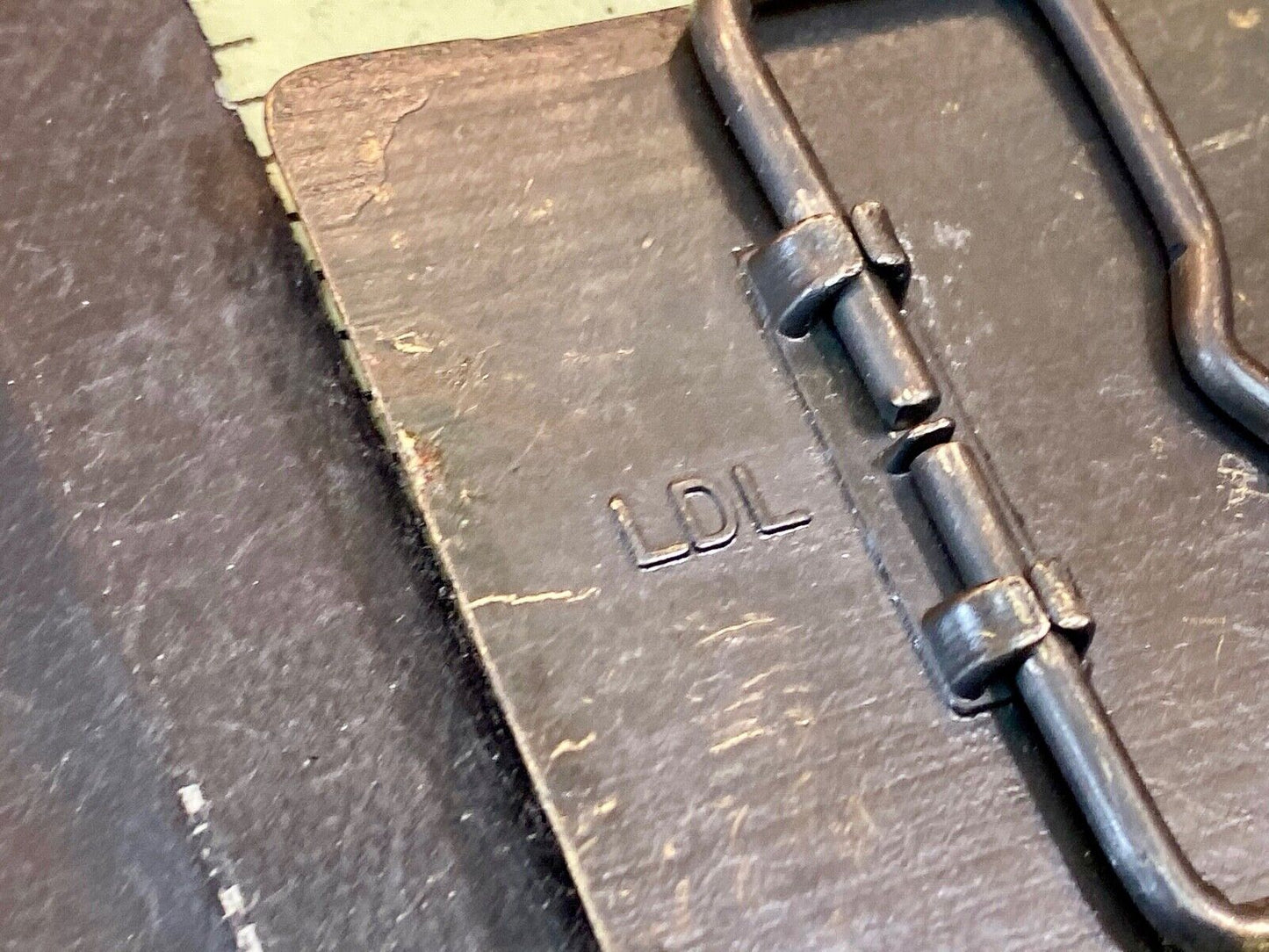 Vintage Advertising Old Gold Lights Tobacco Cigarette Company Belt Buckle Ldl