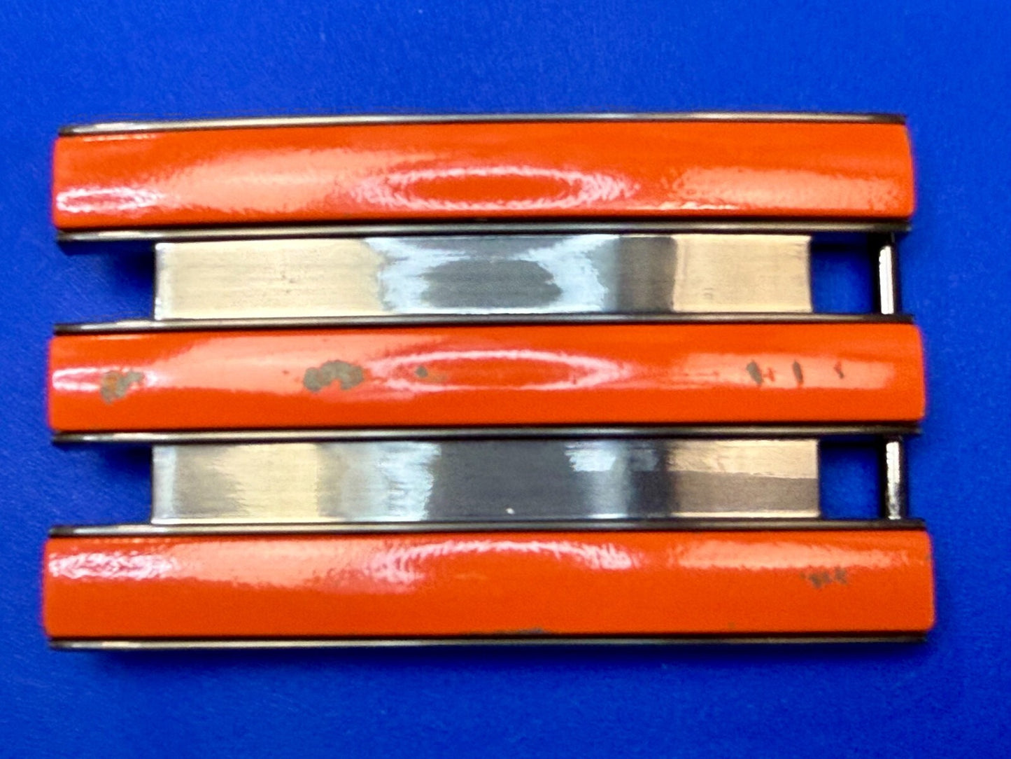 Adidas Golf Trophy Used Belt buckle - Orange on black stripes