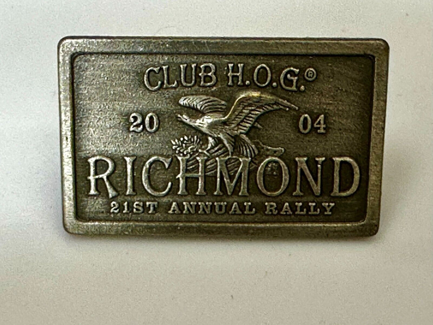 2004 Richmond Rally 21st Harley Davidson Owners Group HOG Pin for Jacket or Vest