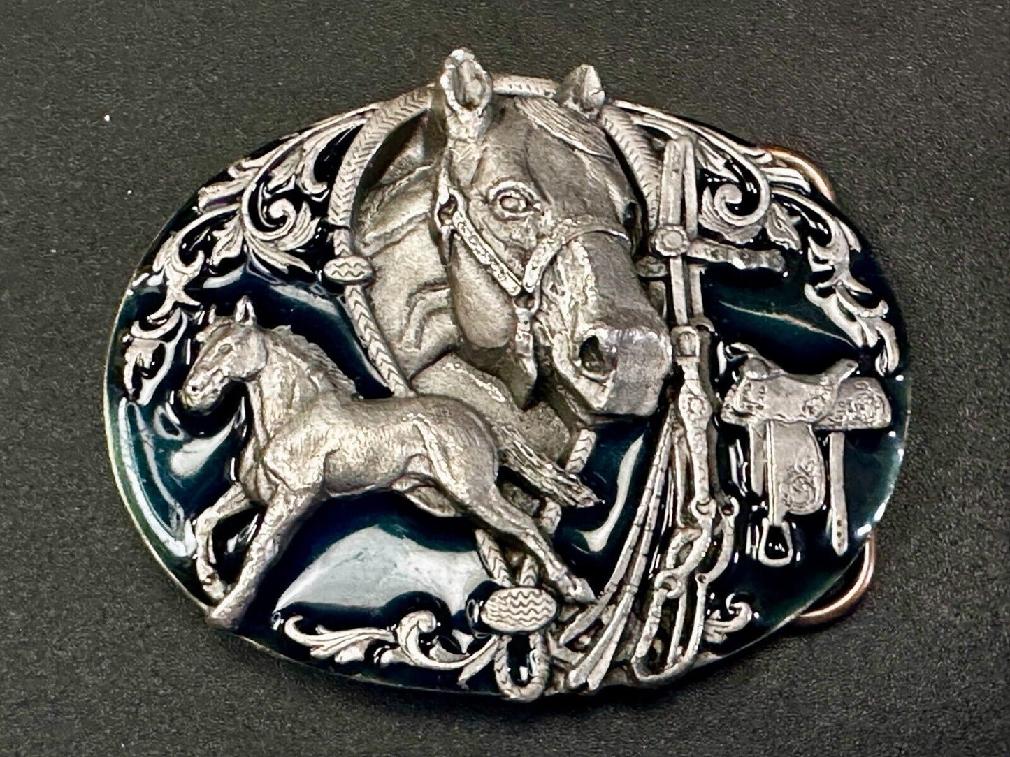 The Wild Horse Commemorative Vintage 1988 Siskiyou Belt Buckle K-80