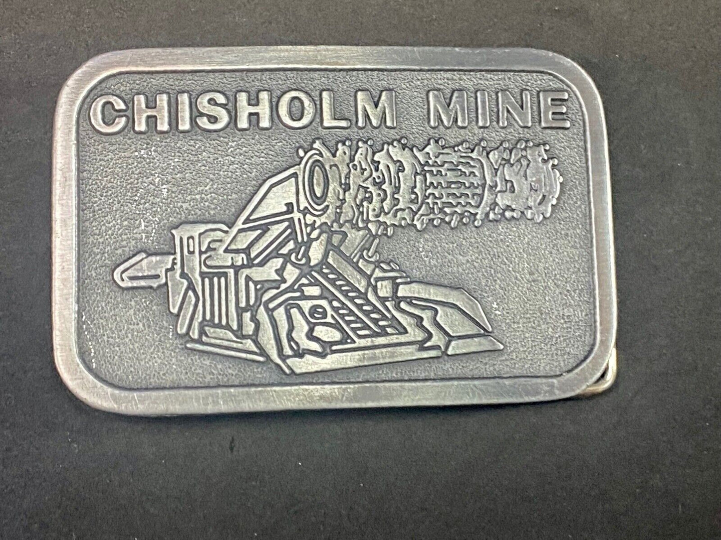 Vintage Belt Buckle Minnesota Chisholm, Mn Iron Mine - Museum Of Mining