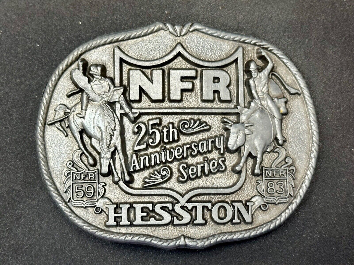 1993 Hesston National Finals Rodeo NFR 25th year celebration Belt Buckle
