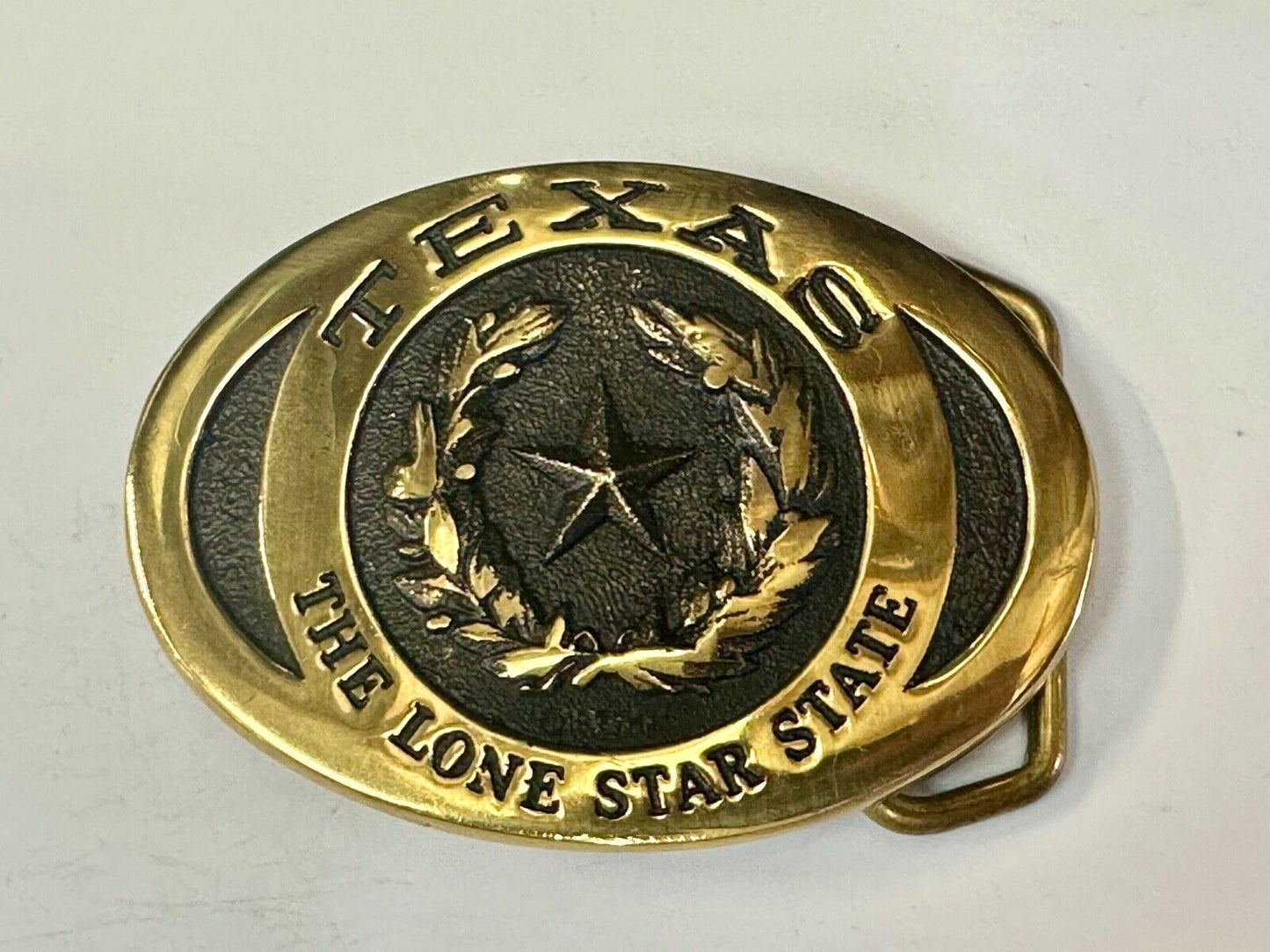 TEXAS THE LONE STAR STATE BELT BUCKLE - Heritage Mint LTD belt buckle w/ bag COA