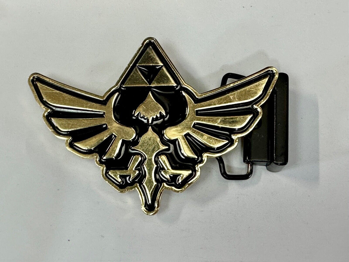 The Legend Of Zelda Black Golden Crest Triforce 2015 Nintendo Belt Buckle Hylian