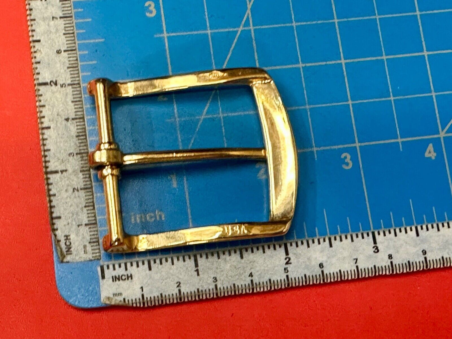 Vintage gold tone replacement belt buckle marked W