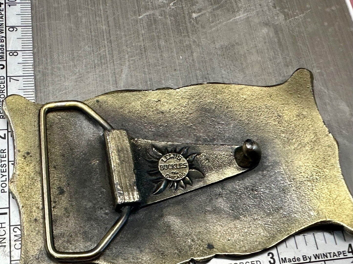 The Elgin, The worlds first tree sweeper commemorative belt buckle by Lewis