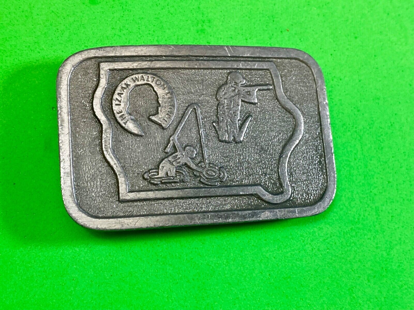 The Izaak Walton League of America Hunting Fishing Western Belt Buckle