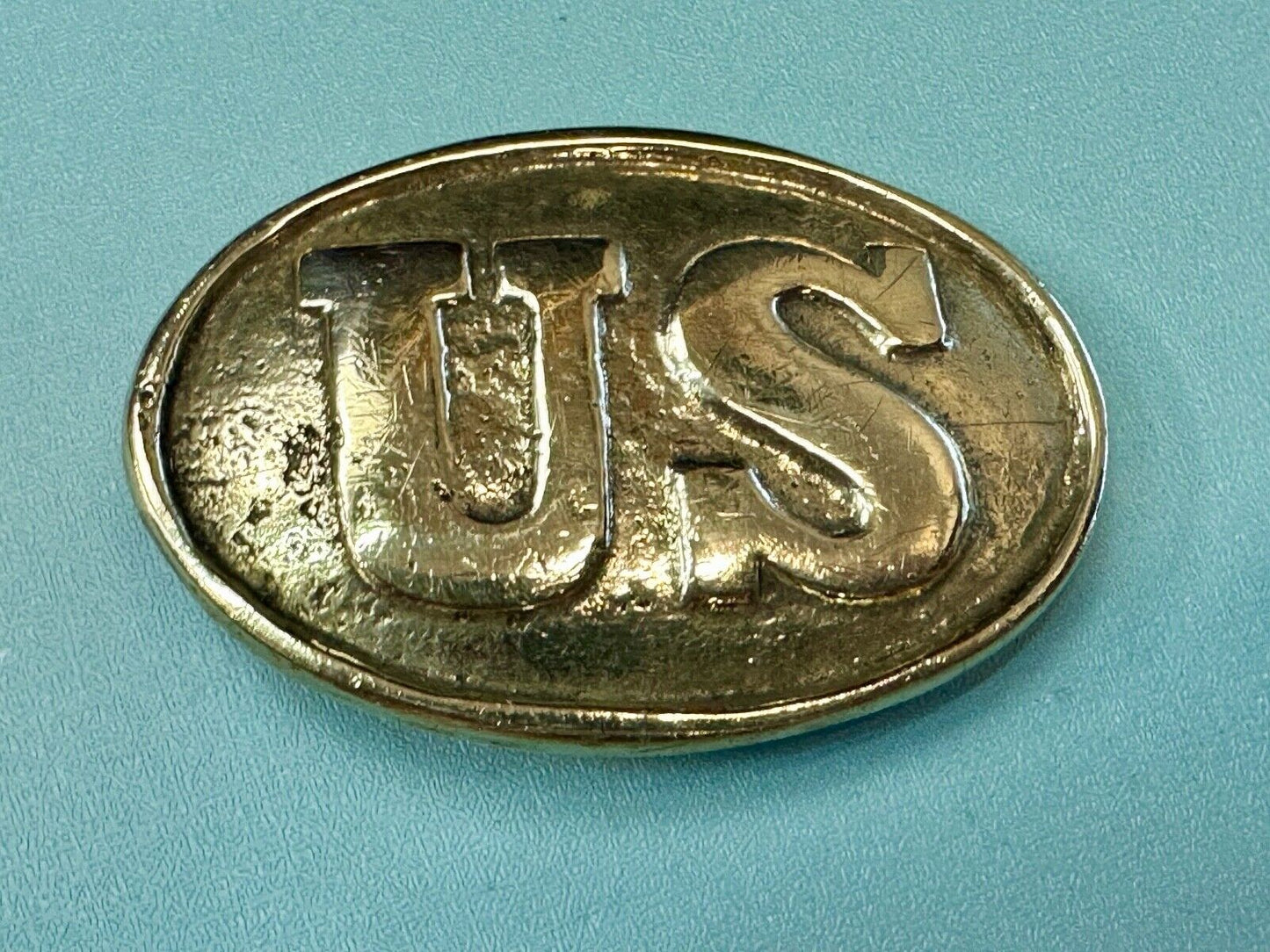 US Enlisted Army Soldiers Civil War Reproduction belt buckle - Two prong back