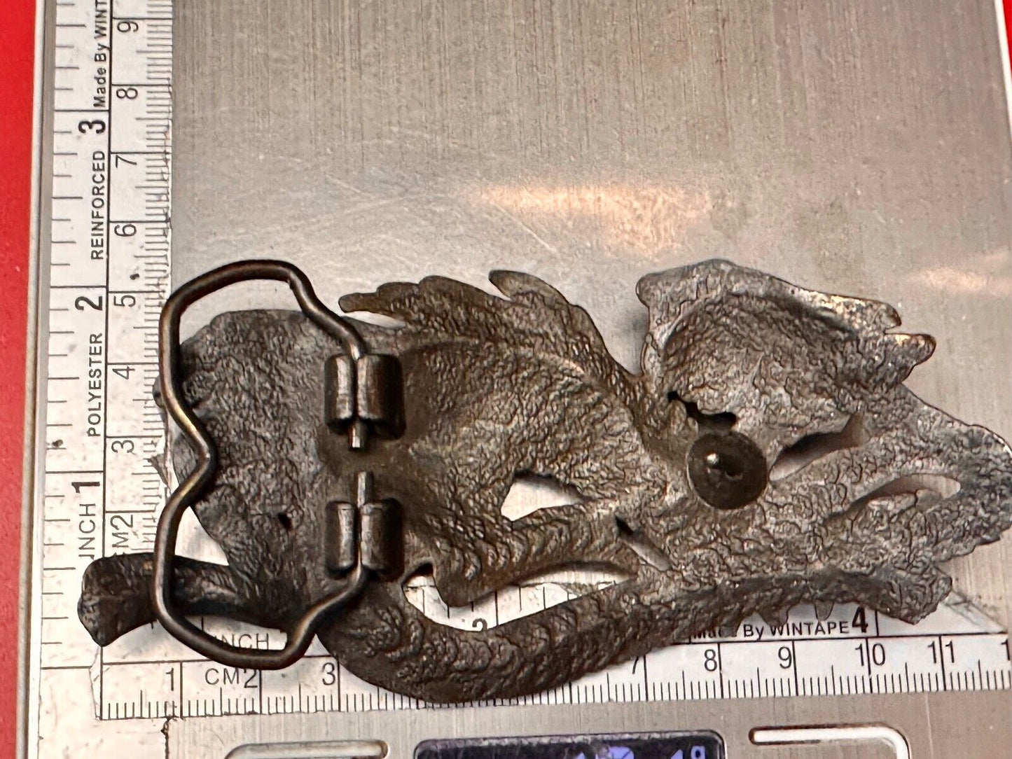 Vintage Chinese Dragon Vintage artisan? Large Oversized Belt Buckle