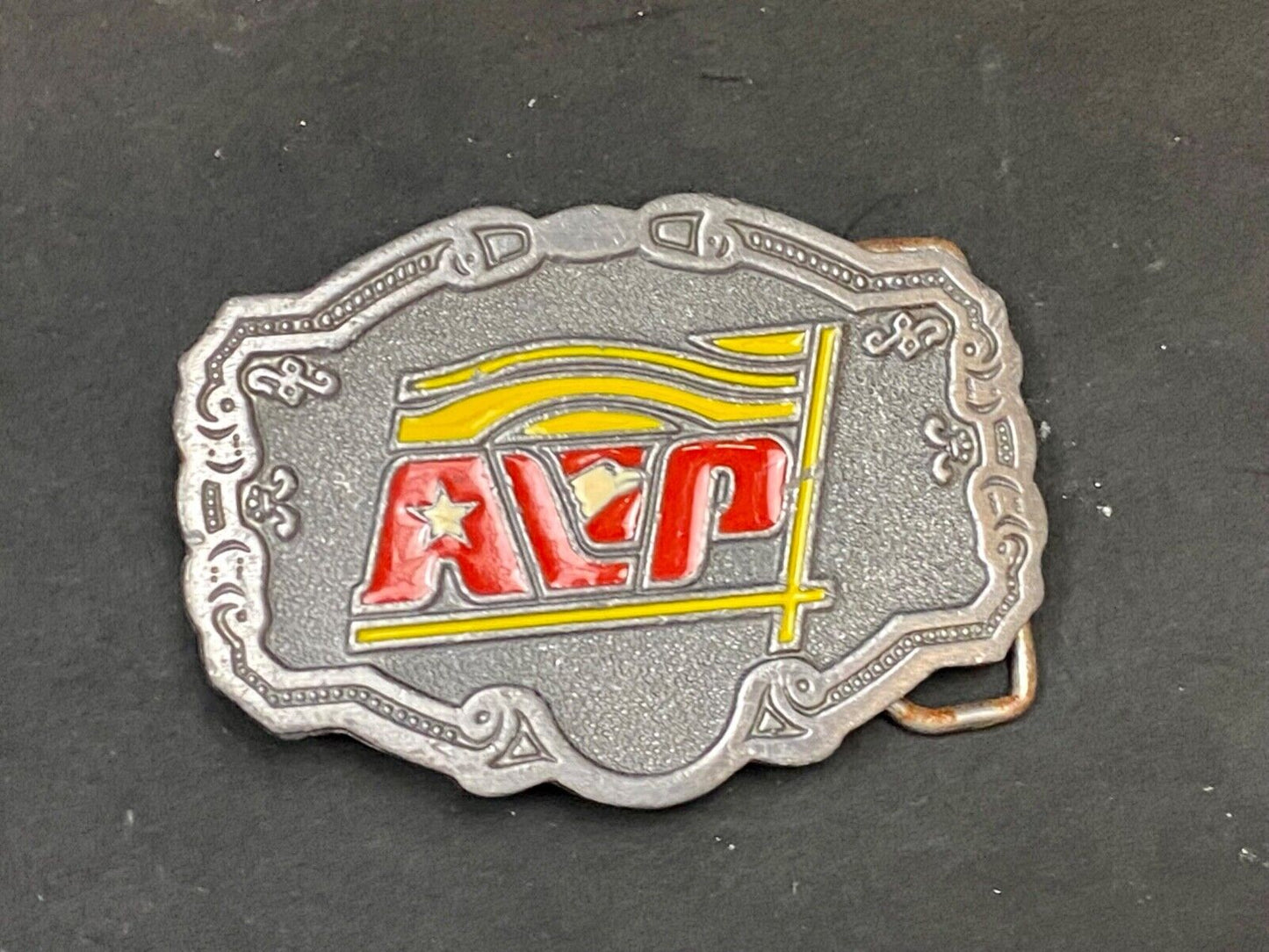 Vintage Avp Logo Emblem Western Framed Belt Buckle