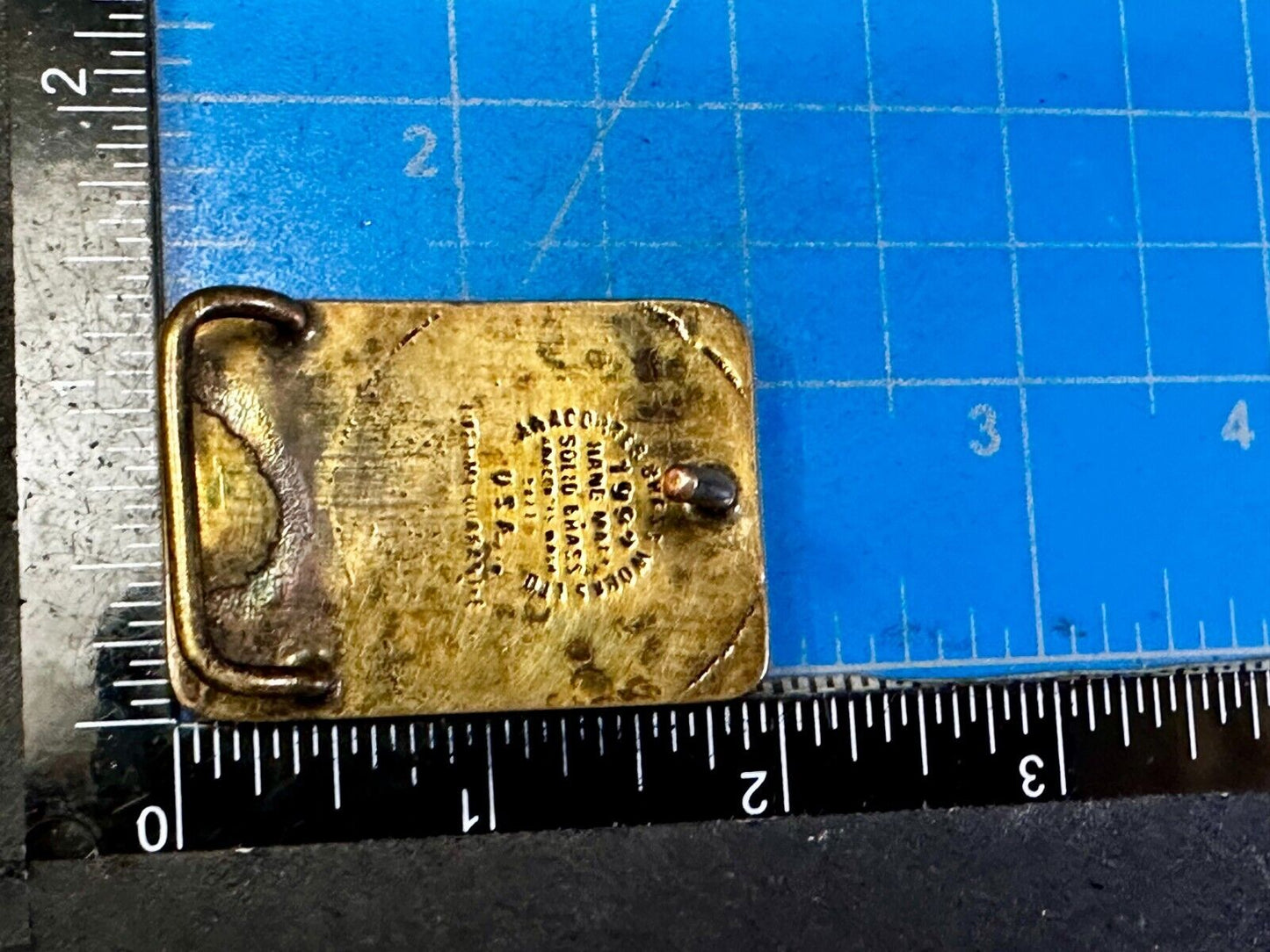 The Washington Water Power Co Spokane Solid Brass 1992 Commemorative Belt Buckle