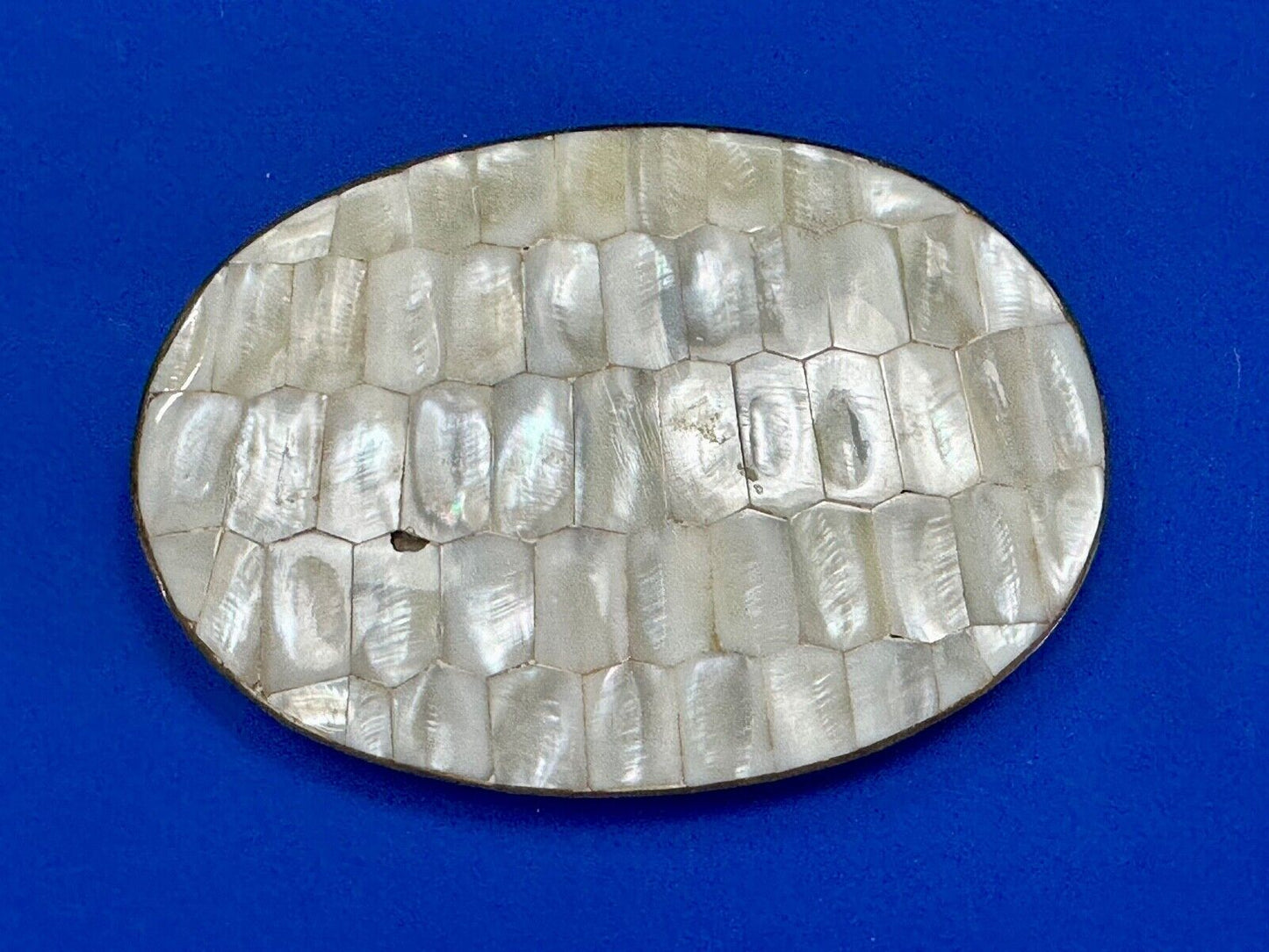 Beautiful Vintage shell theme natural brass belt slide buckle