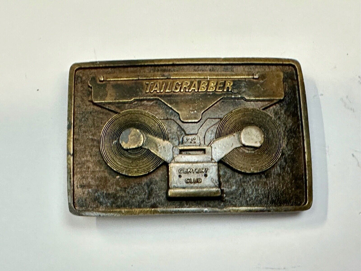 Tailgrabber Century Club Commemorative Vtg. Belt Buckle by Indiana Metal Craft
