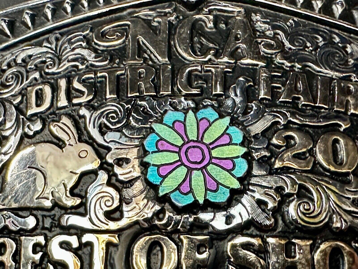 Best of Show JR poultry Trophy NCA District Fair 2019 Arkansas belt buckle By KS