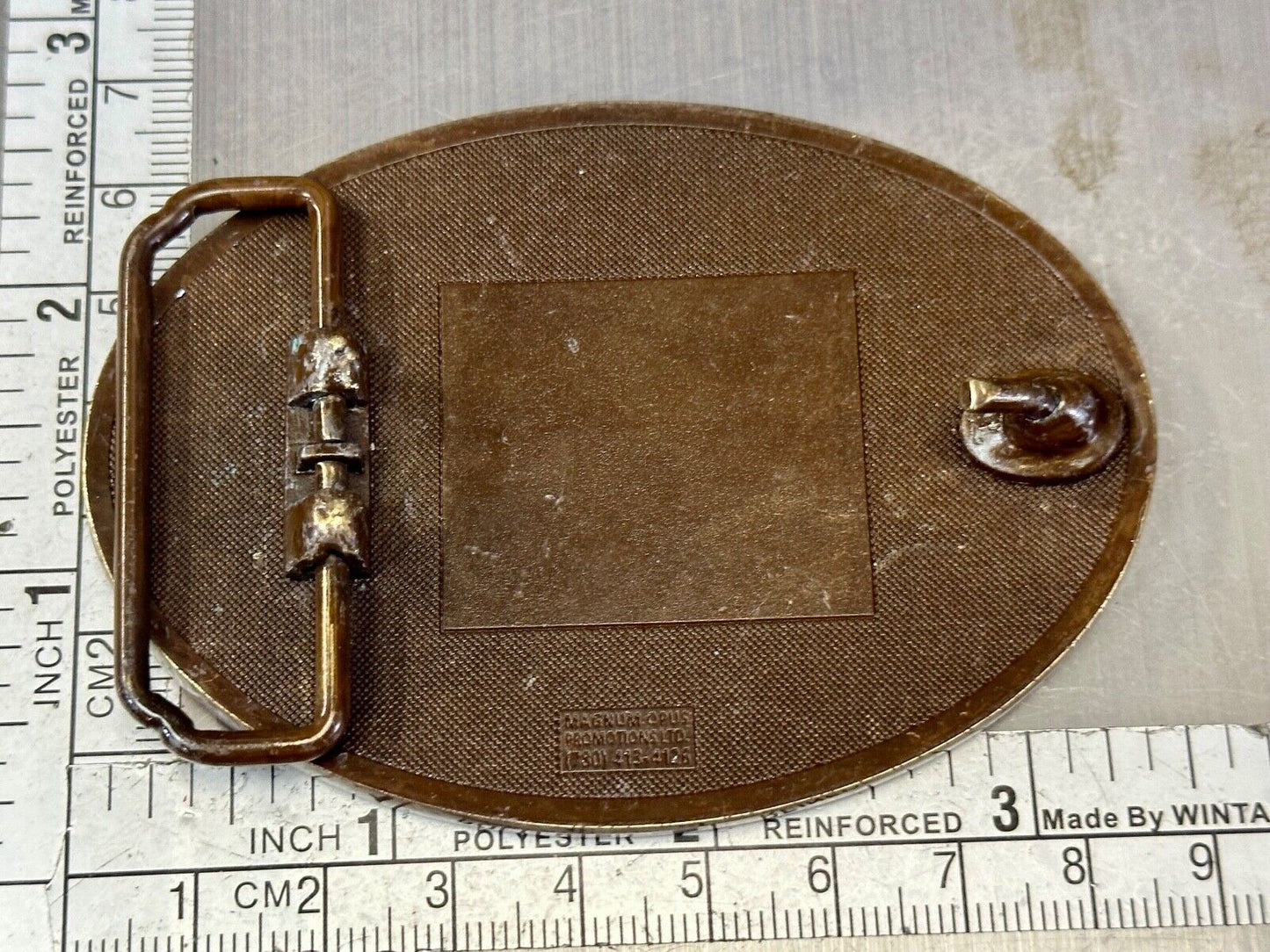 Vintage Capitol City Savings Bank Promo Advertising belt buckle by Magnum Opus
