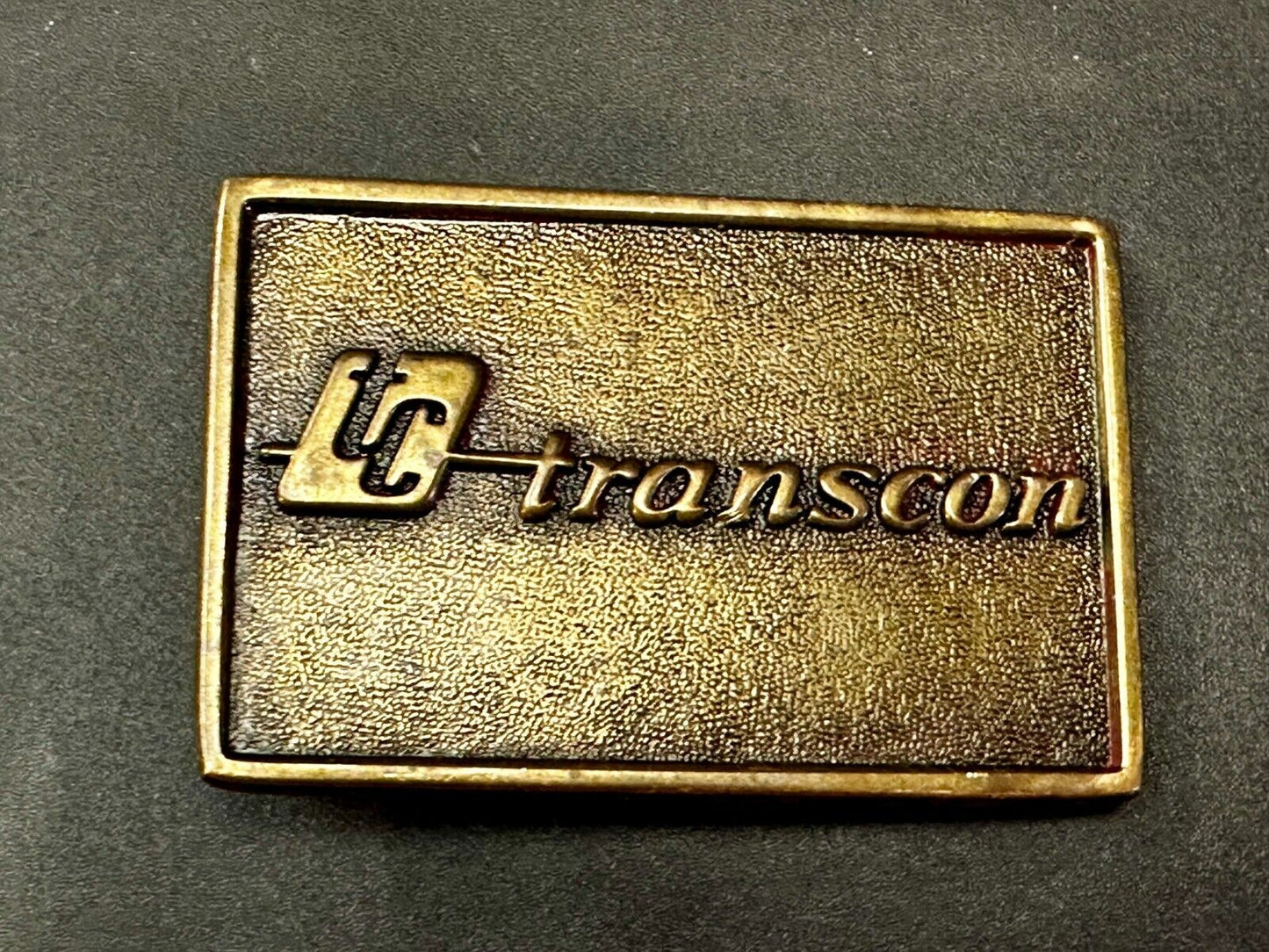 TC Transcon Shipping Company Commemorative Belt Buckle By Jack Nadel