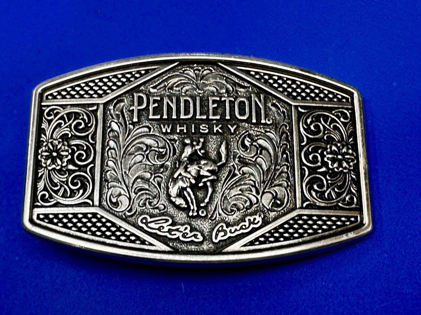 2022 Pendleton Whisky Let'er Buck Montana Silversmith Rodeo Cowboys Belt Buckle