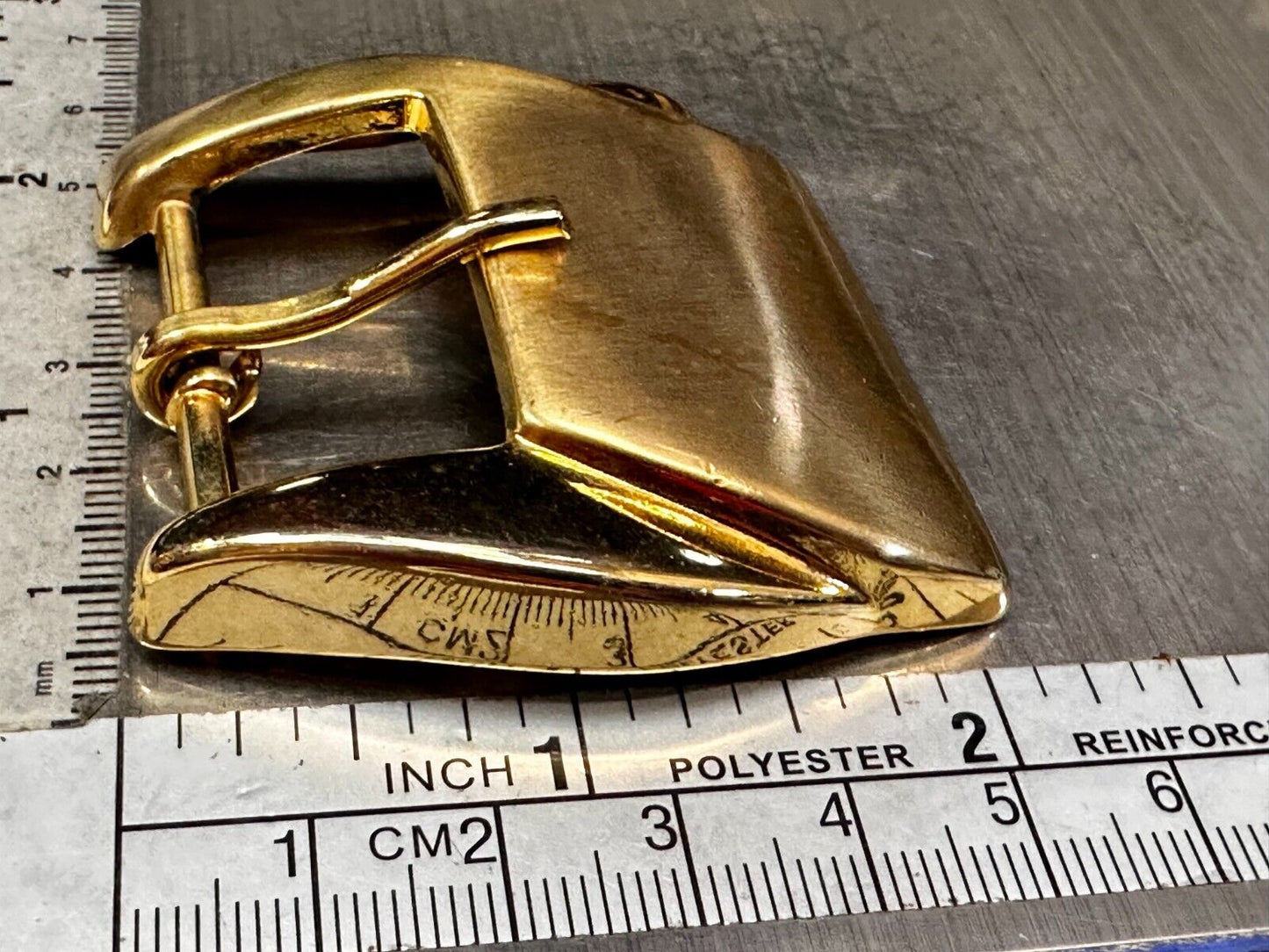Unique Shaped Raised Gold Color Replacement Belt Buckle