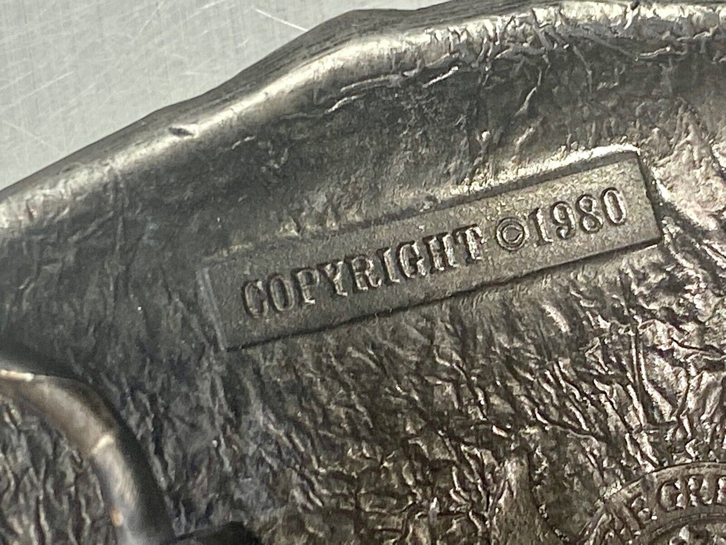 Vintage 1980 Mount Saint Hellens Volcano Eruption Great American Belt Buckle