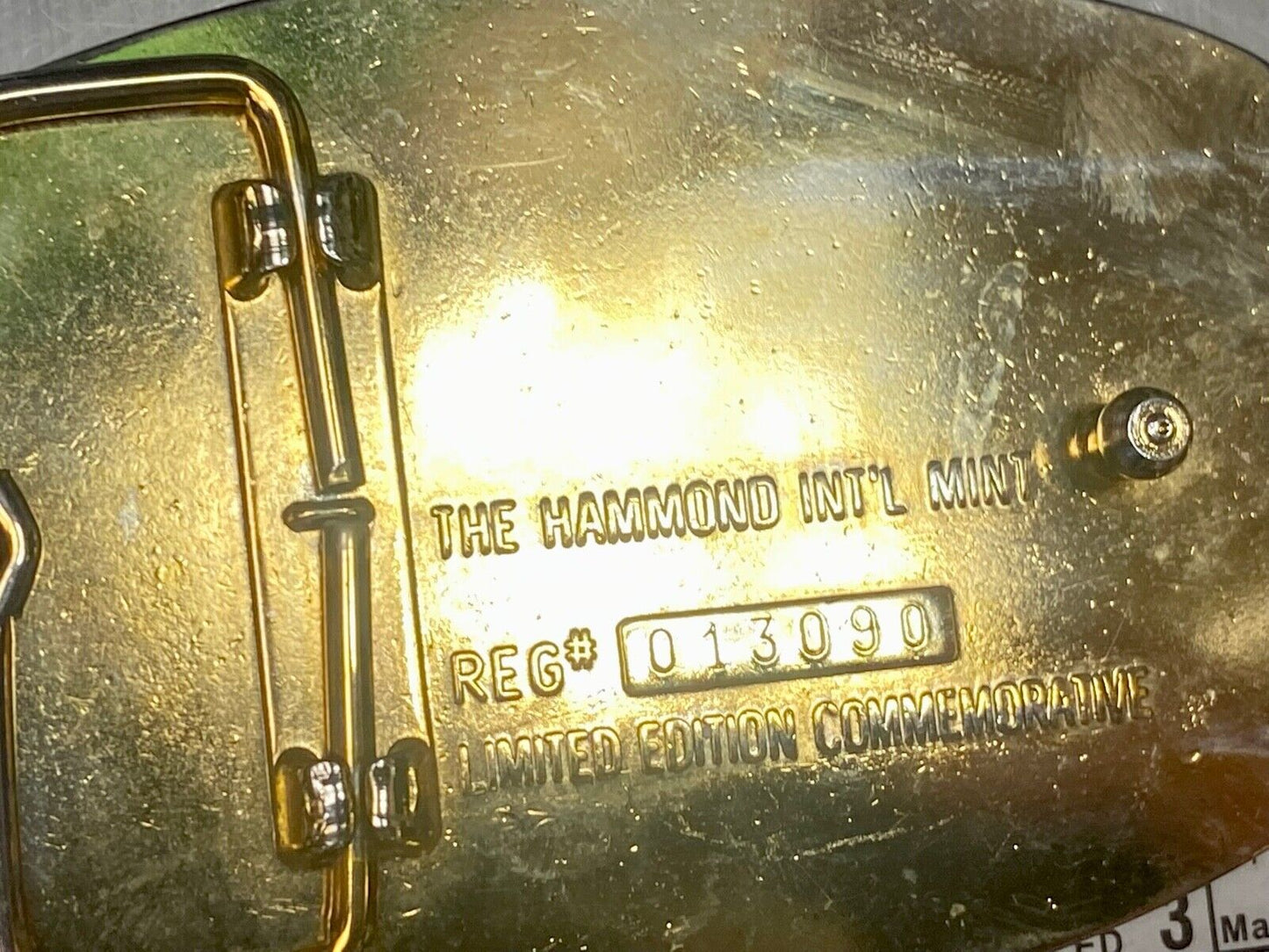 1886 USA FRANCE 1986 vintage Statue of Liberty belt buckle by Hammond Mint