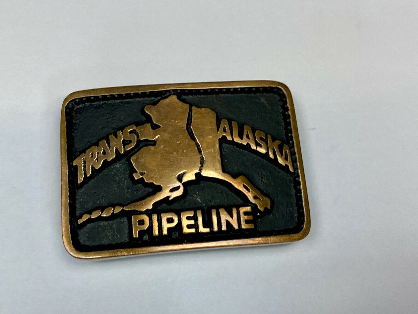Trans Alaska Oil Pipeline Vintage Belt Buckle - 461 Of 500 Made By Fred Meyers