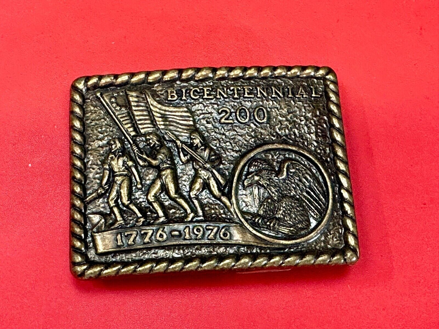 Vintage Bicentennial 200 year celebration NOS USA made belt buckle by CPI