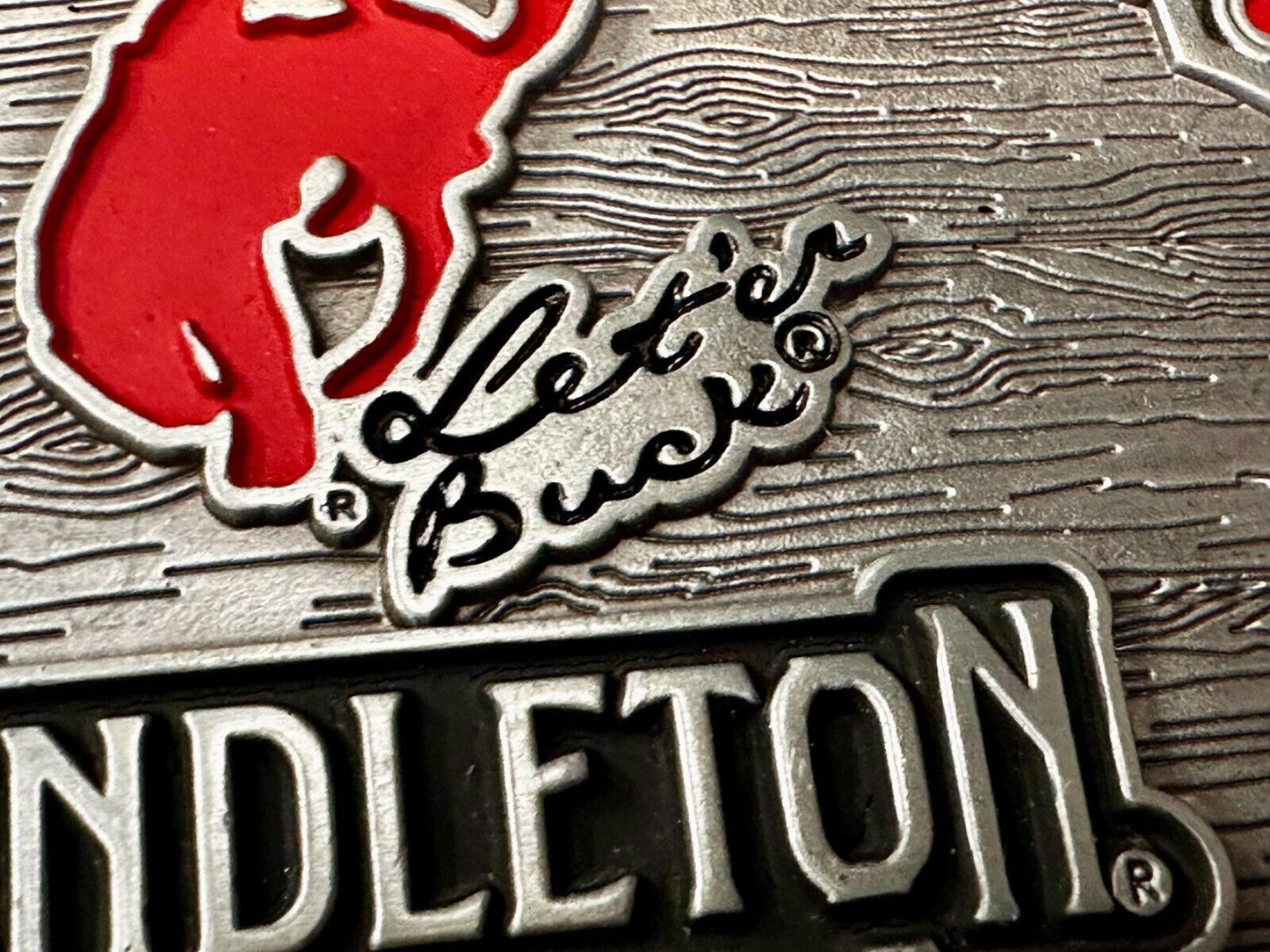 2023 Pendleton Whiskey Leter Buck Rodeo Cowboys Montana Silversmiths Belt Buckle